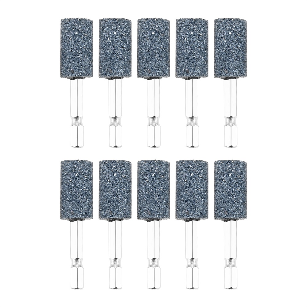 10Pack 16/25/30MM Hex Shank Brown Corundum Grinding Wheel Holder For Air Drills