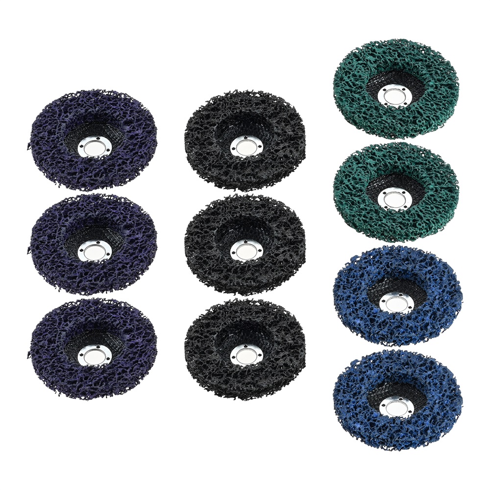 10PCS 4 Kinds Paint Strip Discs 4″x5/8″ 4.5″x5/8″ Angle Grinder Stripper Wheels