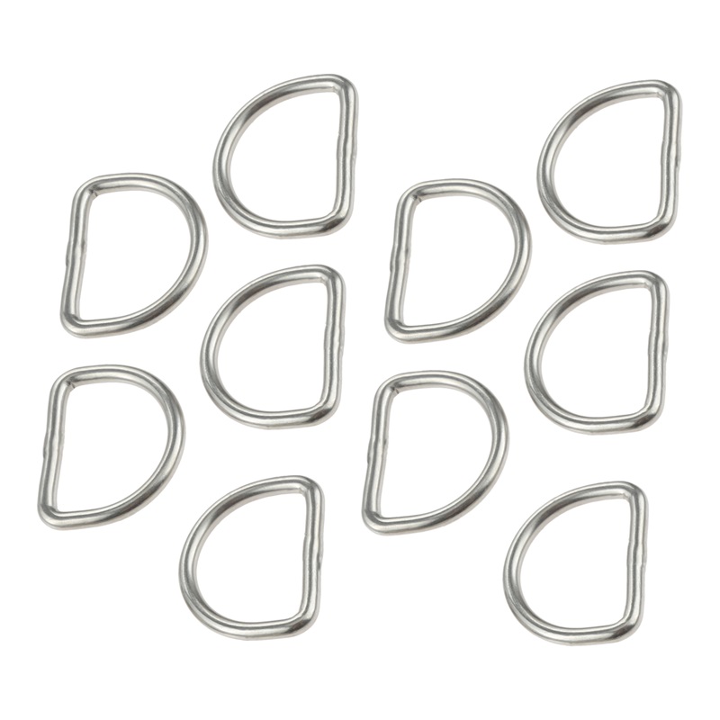 Steel DRing Hook Welded And Polished Marine Boat Surfing Camping Clip